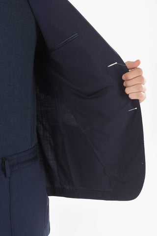 giacca a 2 bottoni GATE motivo chevron due spacchi revers classico