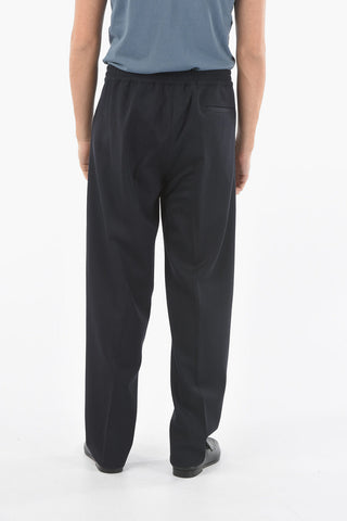 ID Virgin Wool 3 Pockets Pants with Drawstring on The Waist