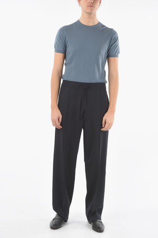ID Virgin Wool 3 Pockets Pants with Drawstring on The Waist