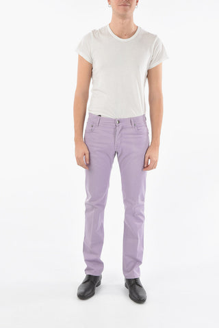 CC COLLECTION Jeans with 5 Pockets and Embroidery