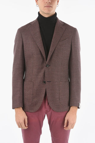GATE Half-Lined Hopsack Blazer with Welt Pocket