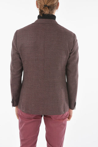 GATE Half-Lined Hopsack Blazer with Welt Pocket