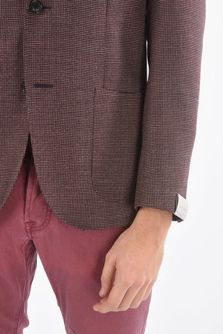 GATE Half-Lined Hopsack Blazer with Welt Pocket