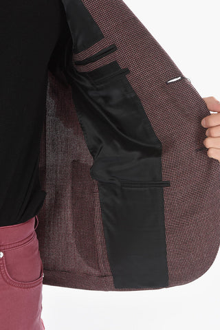 GATE Half-Lined Hopsack Blazer with Welt Pocket
