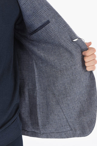 District Check GATE 2-button Blazer with Side Vents