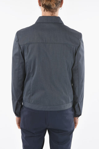 ID Overshirt IDENTITY a Tinta Unita con Doppio Taschino