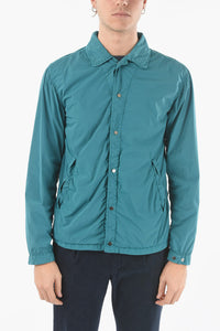 CC COLLECTION Stretch Nylon Overshirt O.WEAR HYDRAS with Snap Buttons