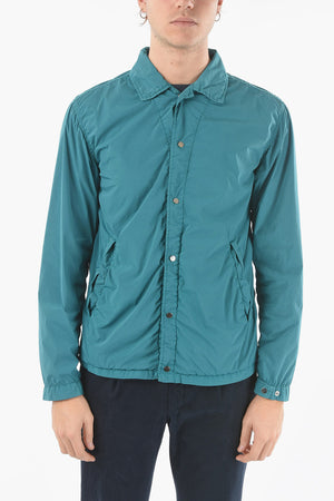 CC COLLECTION Stretch Nylon Overshirt O.WEAR HYDRAS with Snap Buttons