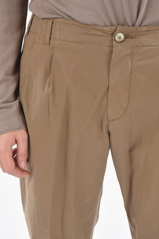 ID Cotton Stretch HUANTED Double pleated Pants