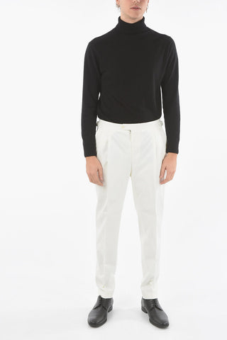 CC COLLECTION RESET Chino Lined Trousers with Hook and Pinces