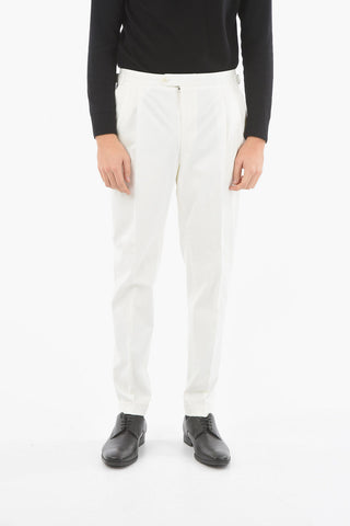 CC COLLECTION RESET Chino Lined Trousers with Hook and Pinces