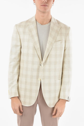 Gun Club Check Silk LEADER SOFT 2-button Blazer