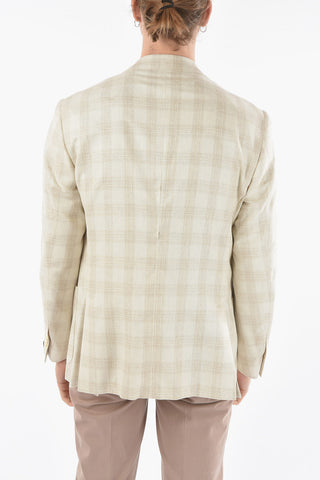 Gun Club Check Silk LEADER SOFT 2-button Blazer