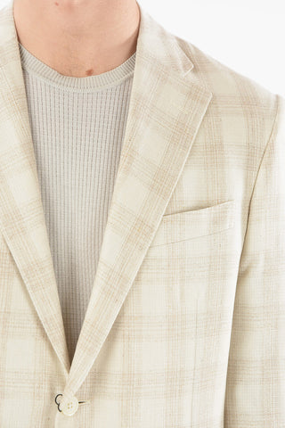 Gun Club Check Silk LEADER SOFT 2-button Blazer