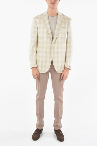 Gun Club Check Silk LEADER SOFT 2-button Blazer