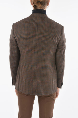 ACADEMY Lined Tattersall Blazer with Peak Lapel