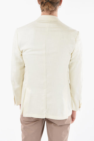 Peak Lapel Patch Pocket ACADEMY SOFT Double-Breasted Blazer
