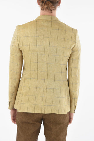 CC COLLECTION Blazer a 2 bottoni RIGHT Windowpane Check con Tasca con Aletta