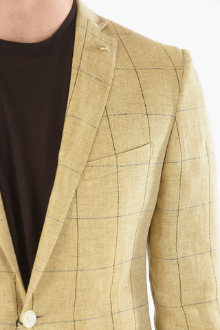 CC COLLECTION Blazer a 2 bottoni RIGHT Windowpane Check con Tasca con Aletta