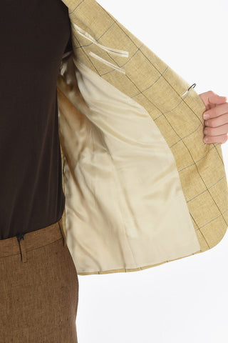 CC COLLECTION Blazer a 2 bottoni RIGHT Windowpane Check con Tasca con Aletta