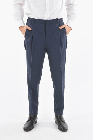 CC COLLECTION RESET Lined Trousers with Hooks and Pinces