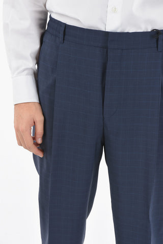 CC COLLECTION RESET Lined Trousers with Hooks and Pinces