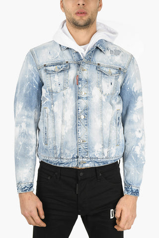 Light Wash DAN JEAN Distressed Denim Jacket