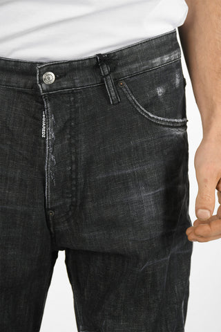 Cuffed Hem Stretch Denim COMBAT Jeans 17cm