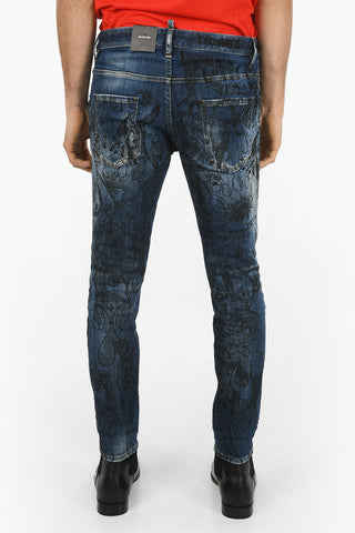 All-Over Printed SKATER Denims 16cm