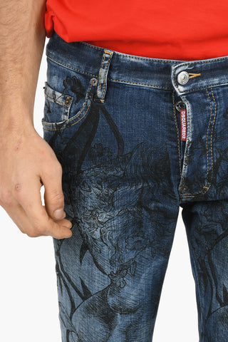 All-Over Printed SKATER Denims 16cm