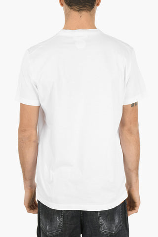 Crew Neck WAVES LOGO Straight Fit T-Shirt