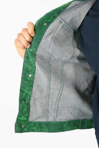 Utility Pocketed Coated Denim Vest