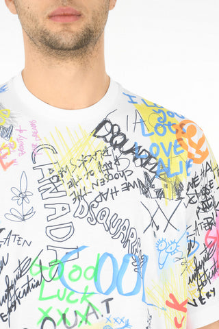 All-Over Graffiti SLOUCH FIT T-Shirt