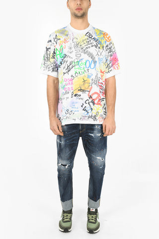 All-Over Graffiti SLOUCH FIT T-Shirt