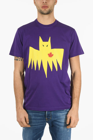 Cotton BAT CATEN Straight Fit T-Shirt