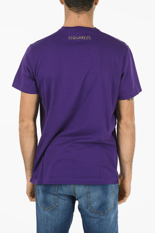Cotton BAT CATEN Straight Fit T-Shirt
