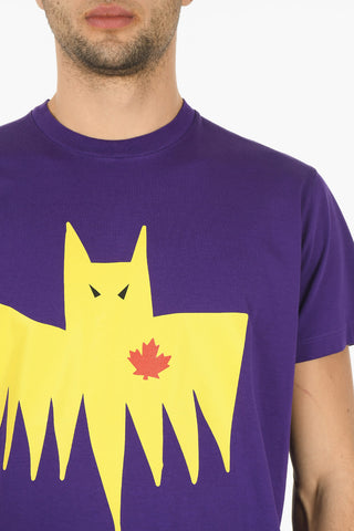 Cotton BAT CATEN Straight Fit T-Shirt