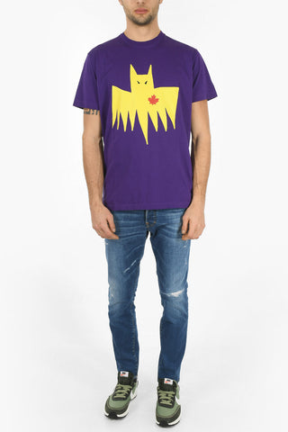Cotton BAT CATEN Straight Fit T-Shirt