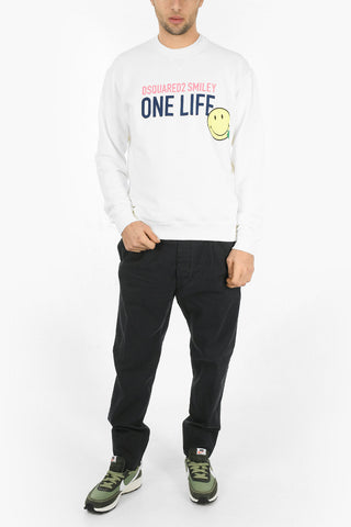 ONE LIFE ONE PLANET SMILEY Crew-neck COOL FIT Sweatshirt