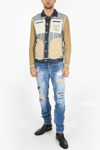 Jeans Distressed COOL GUY FIT con Toppe 17cm