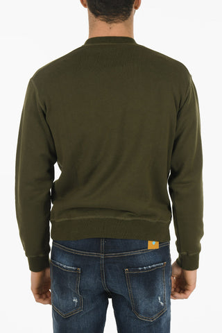 Crew Neck DSQ2 COOL FIT Front Logoed Sweatshirt