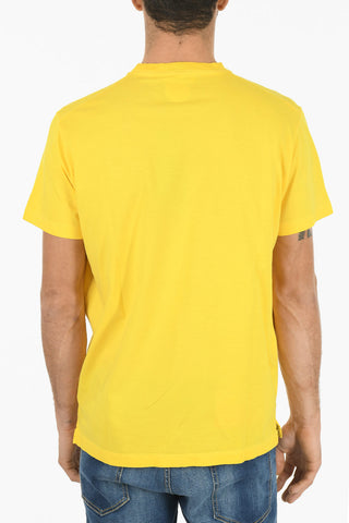 Crew Neck WAVES LOGO Straight Fit T-Shirt
