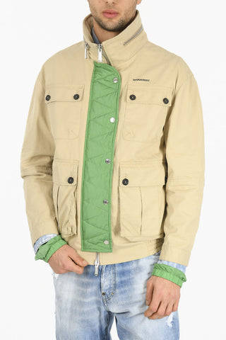 Giubbotto Utility con Gilet in Denim Removibile