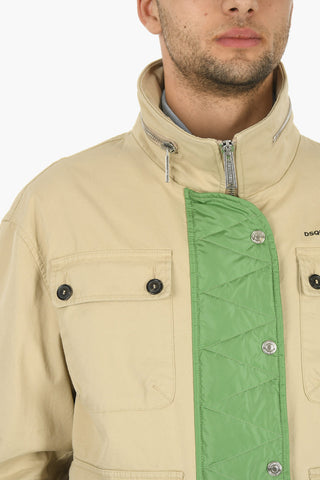 Giubbotto Utility con Gilet in Denim Removibile