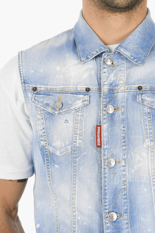 Giubbotto Utility con Gilet in Denim Removibile