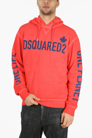 ONE LIFE ONE PLANET Felpa COOL FIT Hoodie con Logo in Lettering