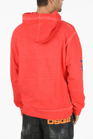 ONE LIFE ONE PLANET Felpa COOL FIT Hoodie con Logo in Lettering