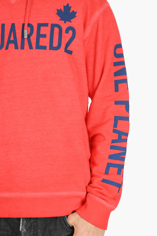 ONE LIFE ONE PLANET Felpa COOL FIT Hoodie con Logo in Lettering