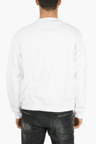 Crew Neck DSQ2 COOL FIT Front Logoed Sweatshirt