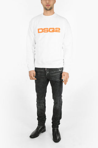 Crew Neck DSQ2 COOL FIT Front Logoed Sweatshirt